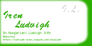 iren ludvigh business card